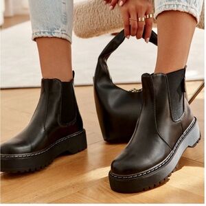 Sleek Black Leather Boots - New